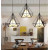 Lampa wisząca loftowa Diament do kuchni klatka biały klosz E27 507 - Decorativi