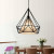 Lampa wisząca loftowa Diament do kuchni klatka biały klosz E27 507 - Decorativi