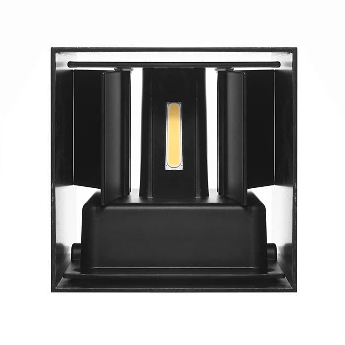 Kinkiet na ścianę LED kostka 6W 4000K z przesłoną czarny 597 - Decorativi