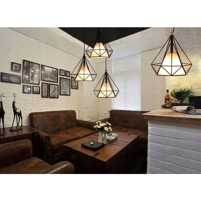 Lampa industrialna loft Diament miedź E27 248 - Decorativi