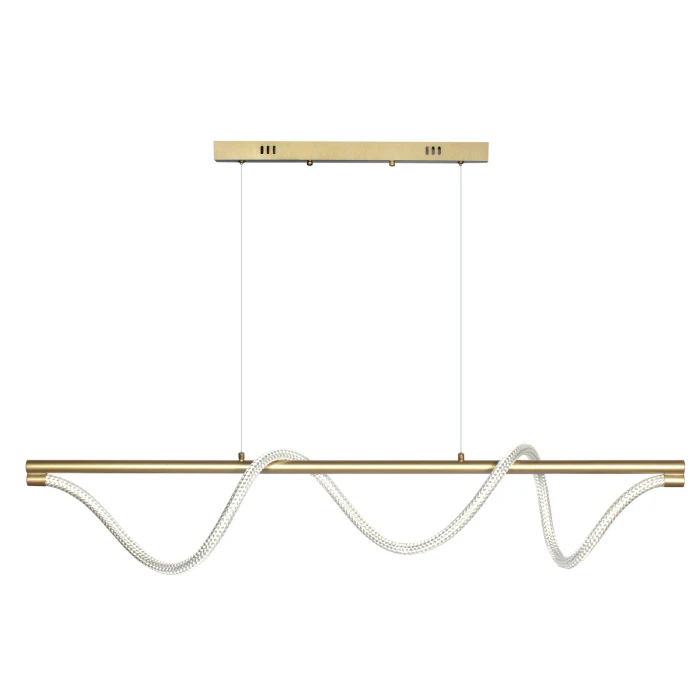 Lampa wisząca na pilota Serpente 55W złota - wężyk splot 1158 - Decorativi
