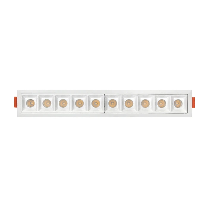 Lampa liniowa Led podtynkowa 20W 3000K BIAŁA 1209 - Decorativi