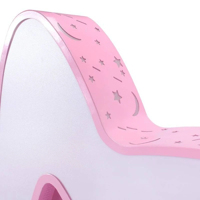 Lampa do pokoju dziecinnego na pilota sufitowa różowe gwiazdki 44W 409 - Decorativi
