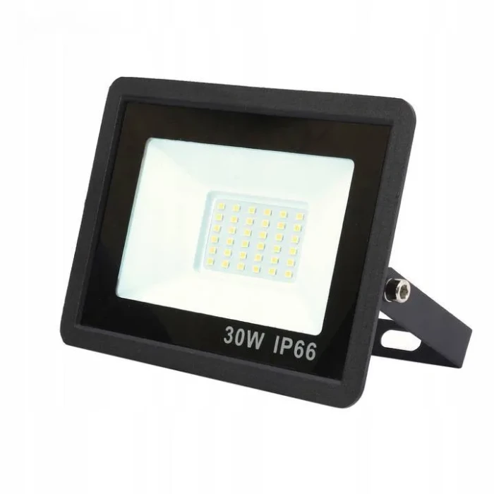 Halogen naświetlacz czarny LED bez czujnika ruchu 30W zimna 6000K IP66 339 - Decorativi