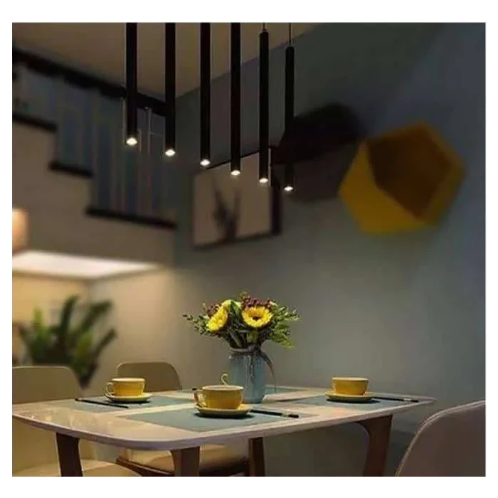 Lampa wisząca biała Sopel LED 50 cm nad blat do kuchni 249 - Decorativi