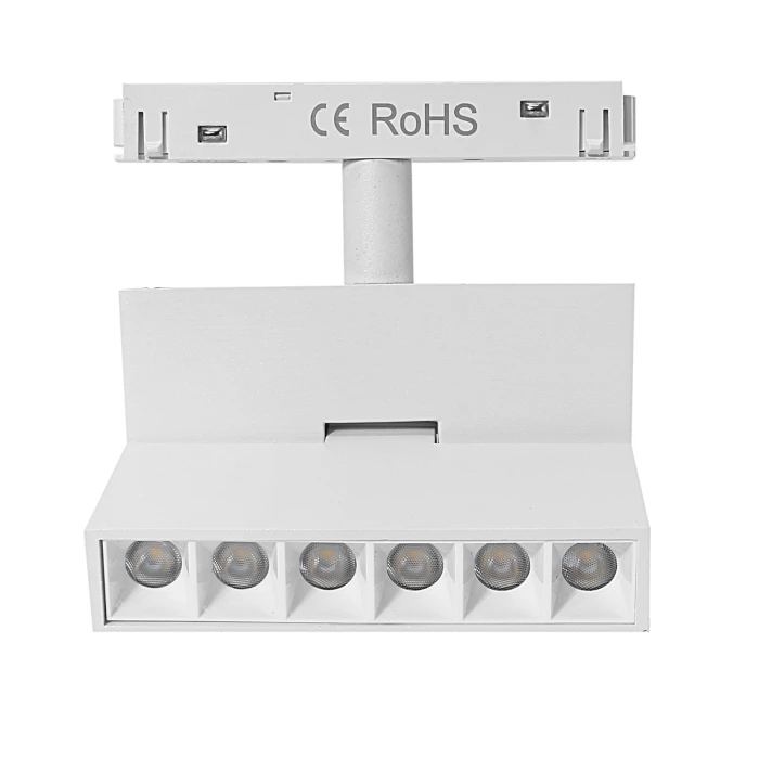 Lampa magnetyczna 1F z diodami łamana 6W 4000K Biała 849 - Decorativi