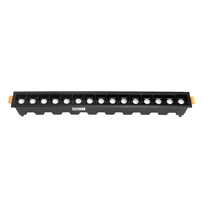 Lampa liniowa LED wpuszczana podtynkowa 30W 4000K czarna 589 - Decorativi