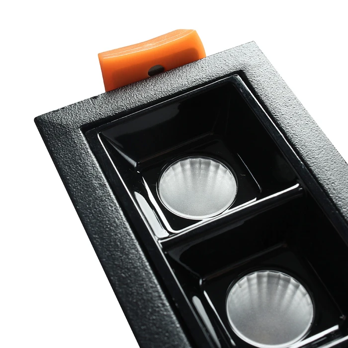 Lampa liniowa LED wpuszczana podtynkowa 30W 4000K czarna 589 - Decorativi