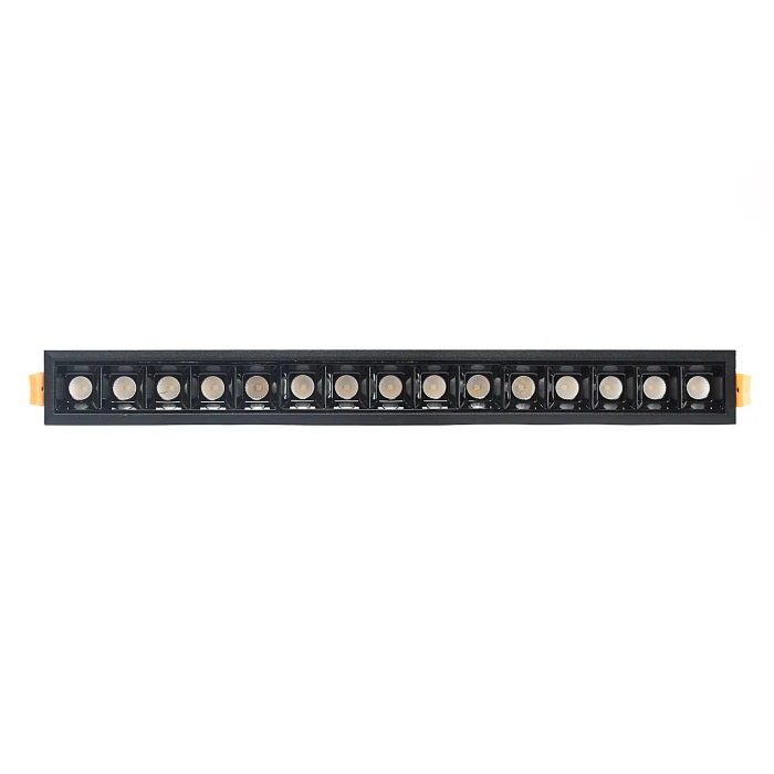 Lampa liniowa LED wpuszczana podtynkowa 30W 4000K czarna 589 - Decorativi