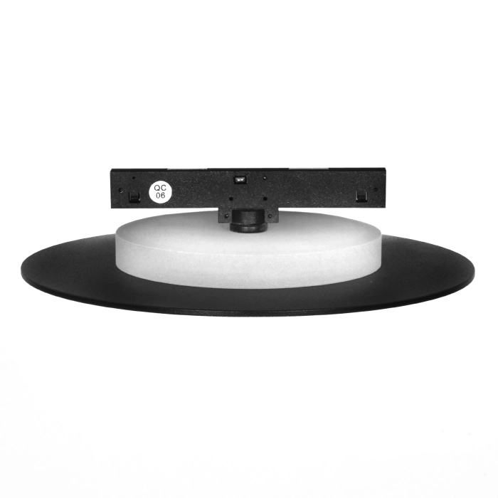 Kinkiet indirect okrągły do szyn magnetycznych un5-ysbd micro magnetic 9w 4000k czarny 1576 - decorativi