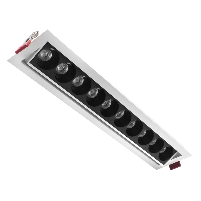 Oprawa wpuszczana regulowana jdl-8t 20w 3000k biało-czarny 1803 - decorativi