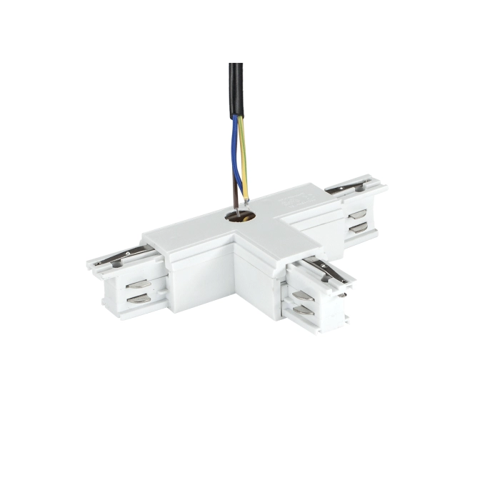 Trójnik do szyn 3-fazowych track system 230v biały 1716 - decorativi