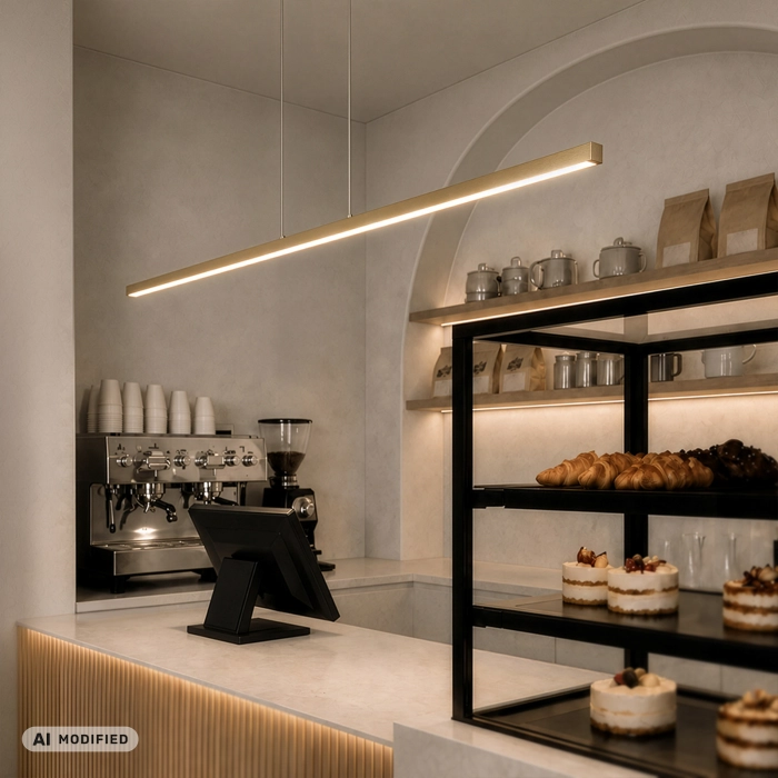 Lampa liniowa led wisząca merida ddxt2000 15w 120cm złoty cct 1752 - decorativi