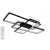 Lampa kwadraty na pilota LED RING 100w dl-j07 czarny 1670 - decorativi