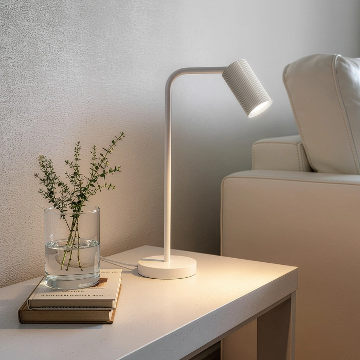 Lampa biurkowa gu10 esla hg-bl013 biały 1655 - decorativi