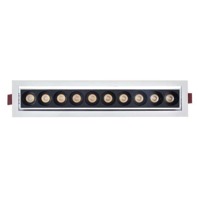 Oprawa wpuszczana regulowana jdl-8t 20w 3000k biało-czarny 1803 - decorativi