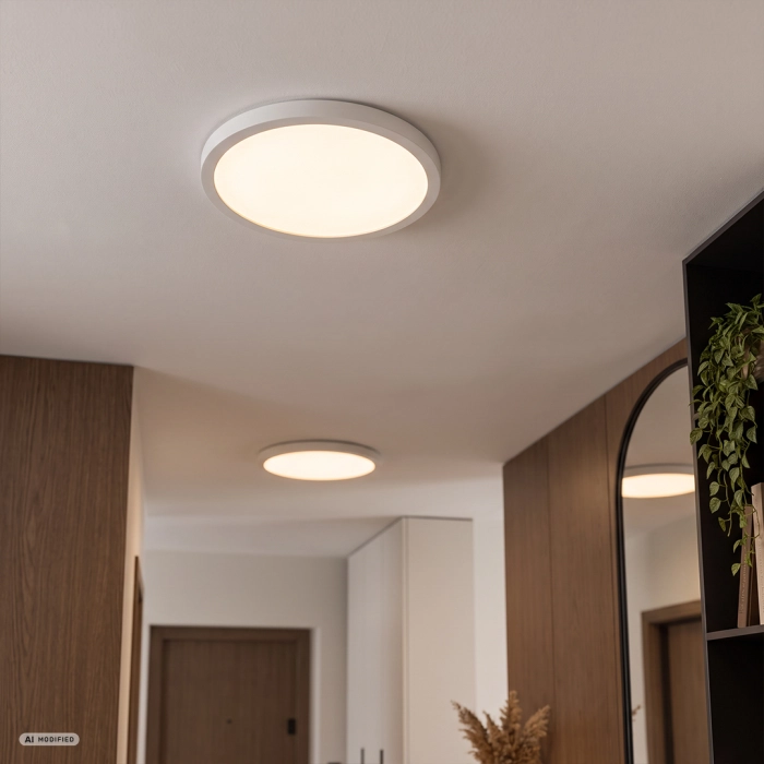 Plafon bodrum okrągły oy-01 30cm 24w cct ip44 biały 1778 - decorativi