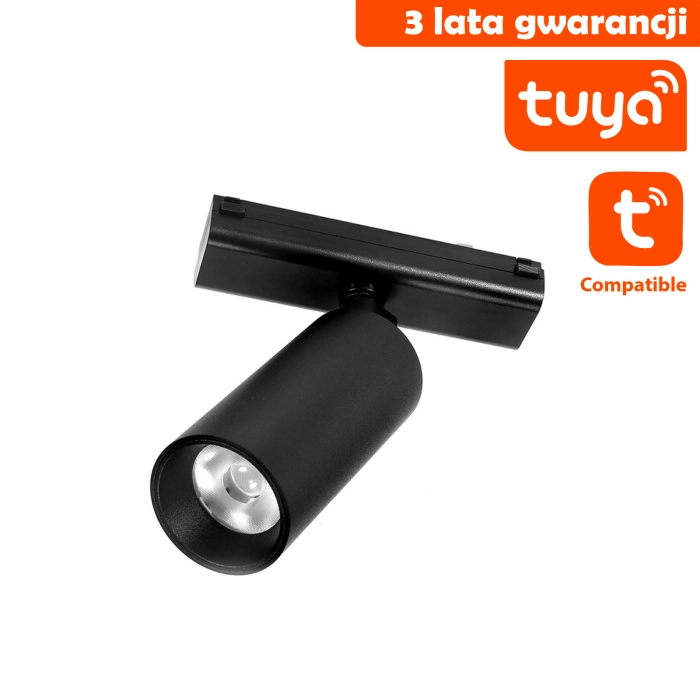 Lampa magnetyczna ultra slim ddcx35-sd08b-ty 8w tuya czarny 1760 - decorativi
