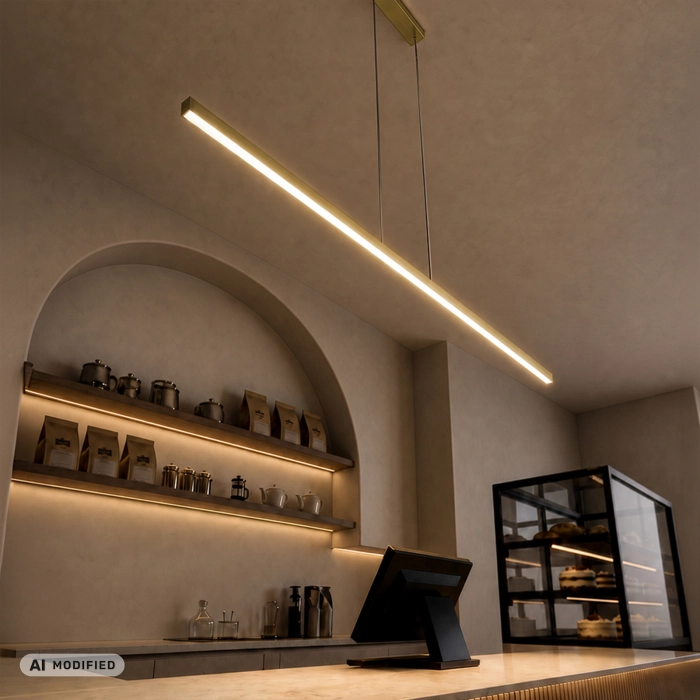 Lampa liniowa led wisząca merida ddxt2000 15w 120cm złoty cct 1752 - decorativi