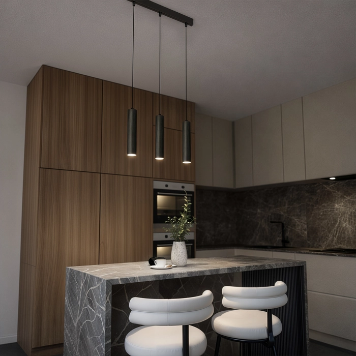 Lampa wisząca 3 x gu10 esla kj217 biały 1649 - decorativi