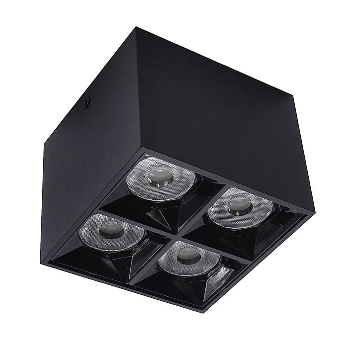 Oprawa natynkowa 15W 3000K czarna 1369 - Decorativi