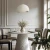 Lampa wisząca ROSTIA 48cm E27 biała struktura 1366 - Decorativi