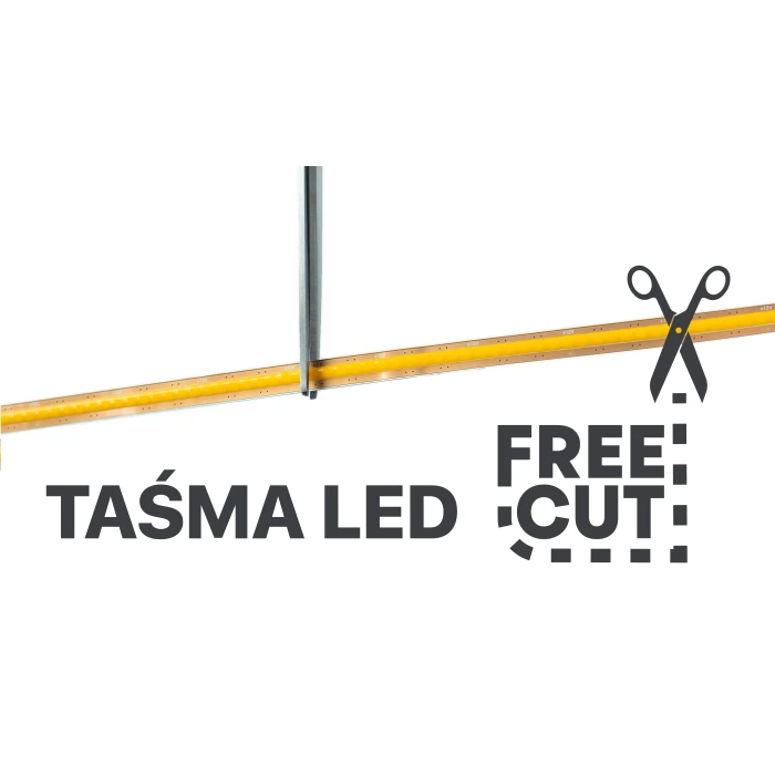 Taśma LED COB 24V 13W 528LED/m FREECUT 3000K CRI 90 - Rolka 30m. 1248 - Decorativi