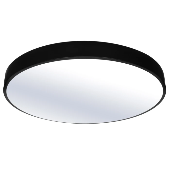 Plafon natynkowy LED 40cm okrągły 40W 3000K czarny 1318 - Decorativi