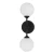 Kinkiet Belgrado + Kule 2xG9 czarny 1243 - Decorativi