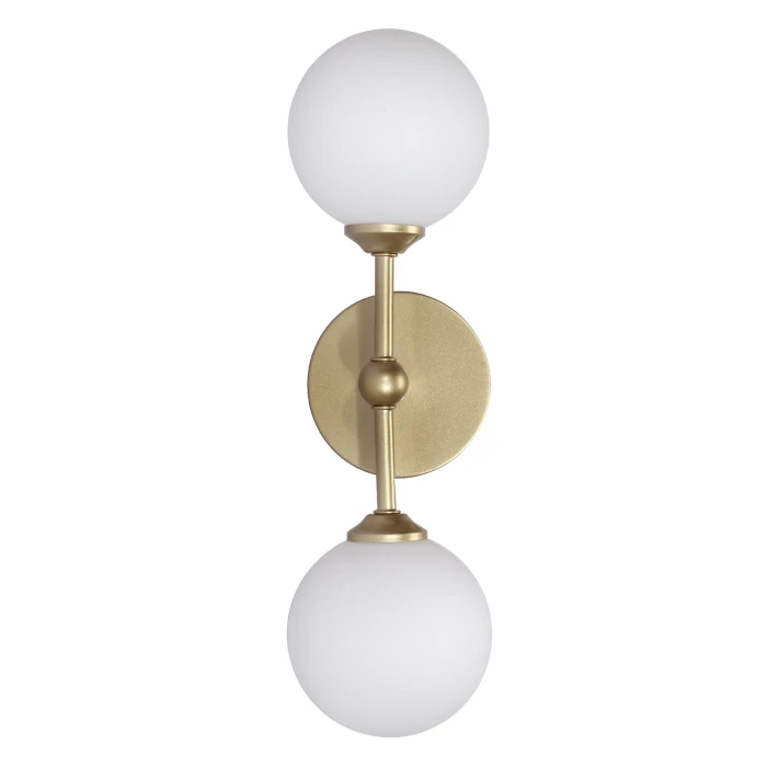 Kinkiet Belgrado + Kule białe 2xG9 złoty 1244 - Decorativi