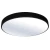 Plafon natynkowy LED 50cm okrągły 50W 3000K czarny 1312 - Decorativi