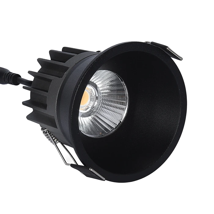 Oprawa wpuszczana łazienkowa czarna IP44 6W 3000K czarna - IP44 1383 - Decorativi