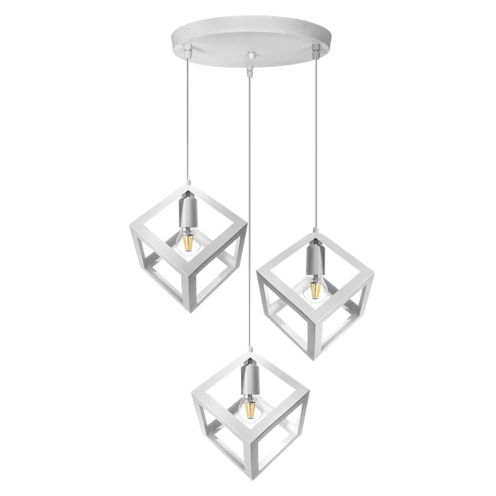 Lampa wisząca Loft Sweden okrągła biała 1269 - Decorativi