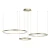 Lampa wisząca Monete okręgi 110W złota 1237 - Decorativi