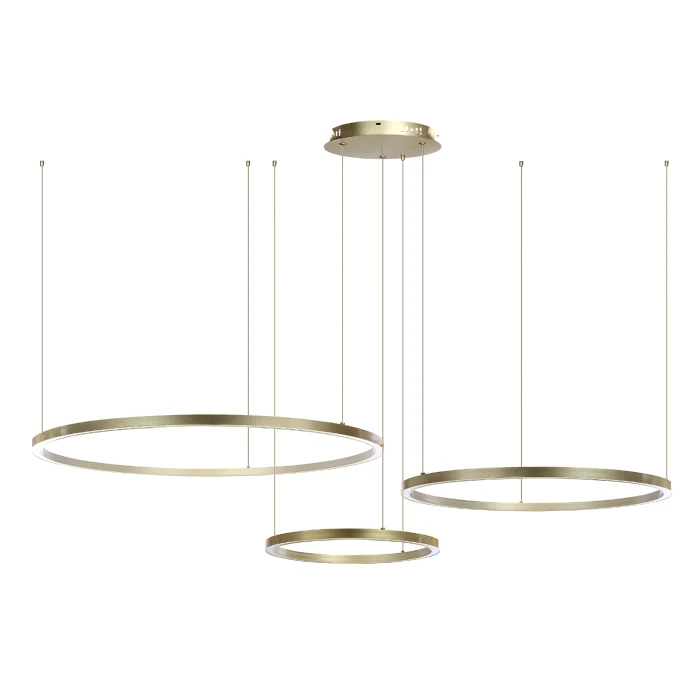Lampa wisząca Monete okręgi 110W złota 1237 - Decorativi
